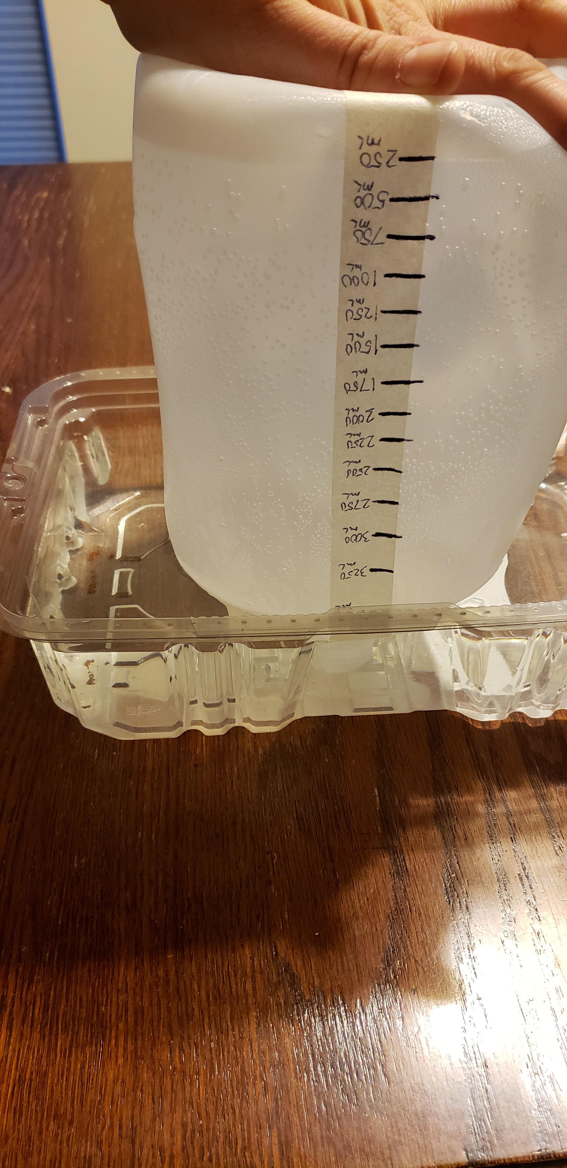 Jug in water